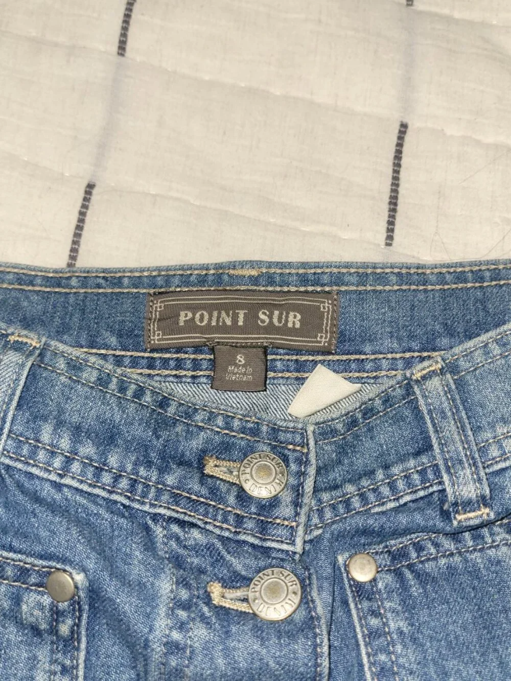 Jcrew point sur denim skirt